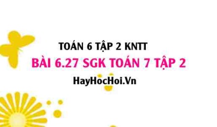 Bài 6.27 SGK Toán 7 tập 2 Kết nối tri thức
